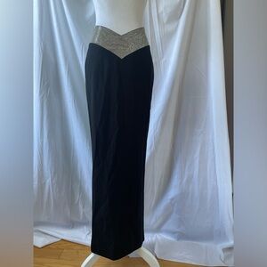 Miss Circle Black and Silver Women's Skirt